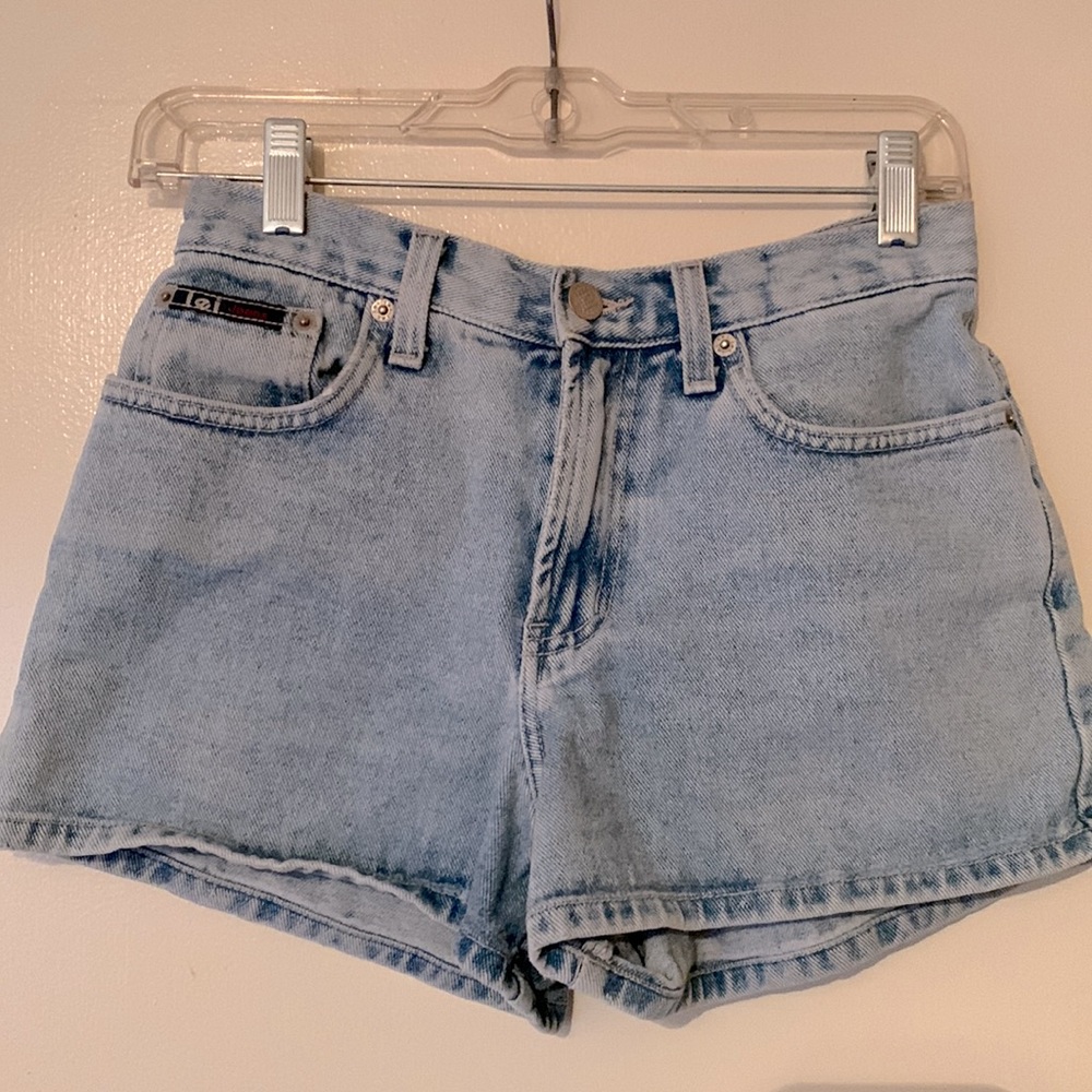lei vintage high waisted jean shorts, size 24